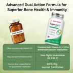 Bottle of Calcium Vitamin D3 supplements.