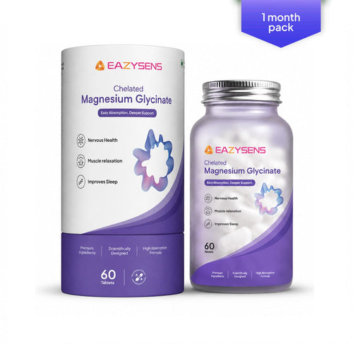 Bottle of magnesium supplement pills with label visible